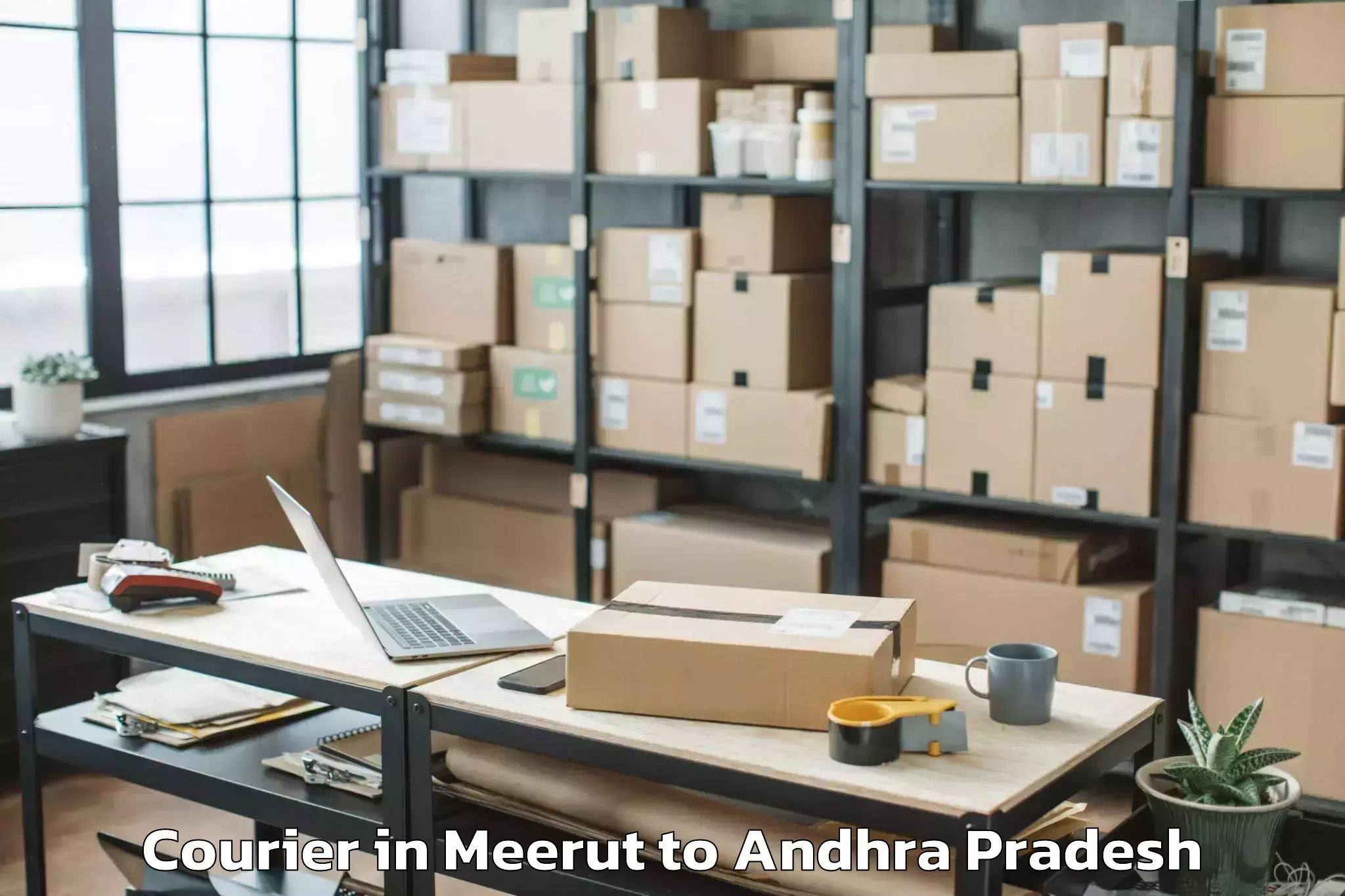 Trusted Meerut to Dwarakatirumala Courier